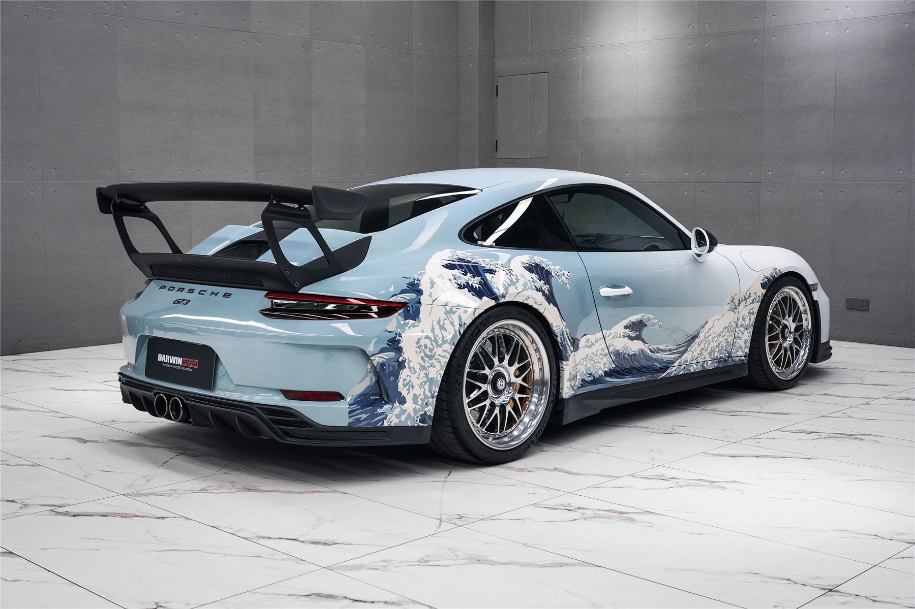 2017 - 2019 Porsche 911 991.2 GT3 Only BKSS Style Carbon Fiber Rear Lip Diffuser