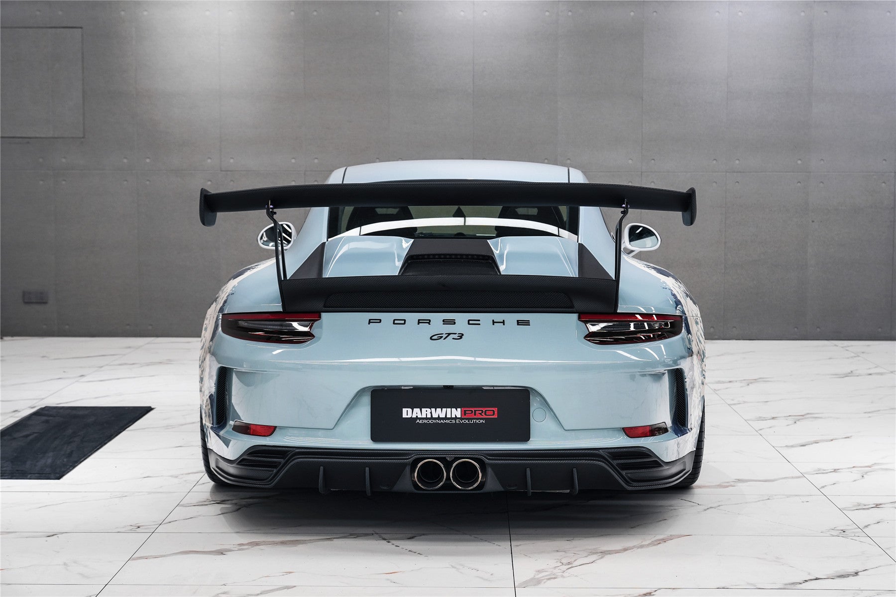 2017 - 2019 Porsche 911 991.2 GT3 Only BKSS Style Carbon Fiber Rear Lip Diffuser
