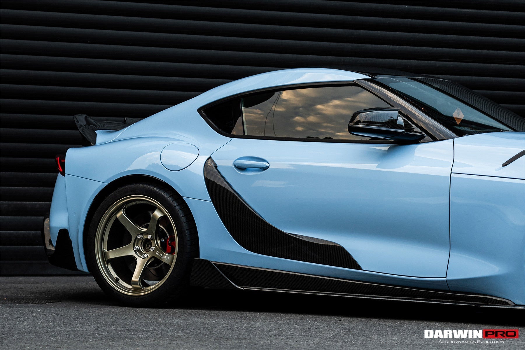 2019 - 2025 Toyota GR Supra (J29 & DB) A90 A91 BKSS Style Carbon Fiber Side Skirts