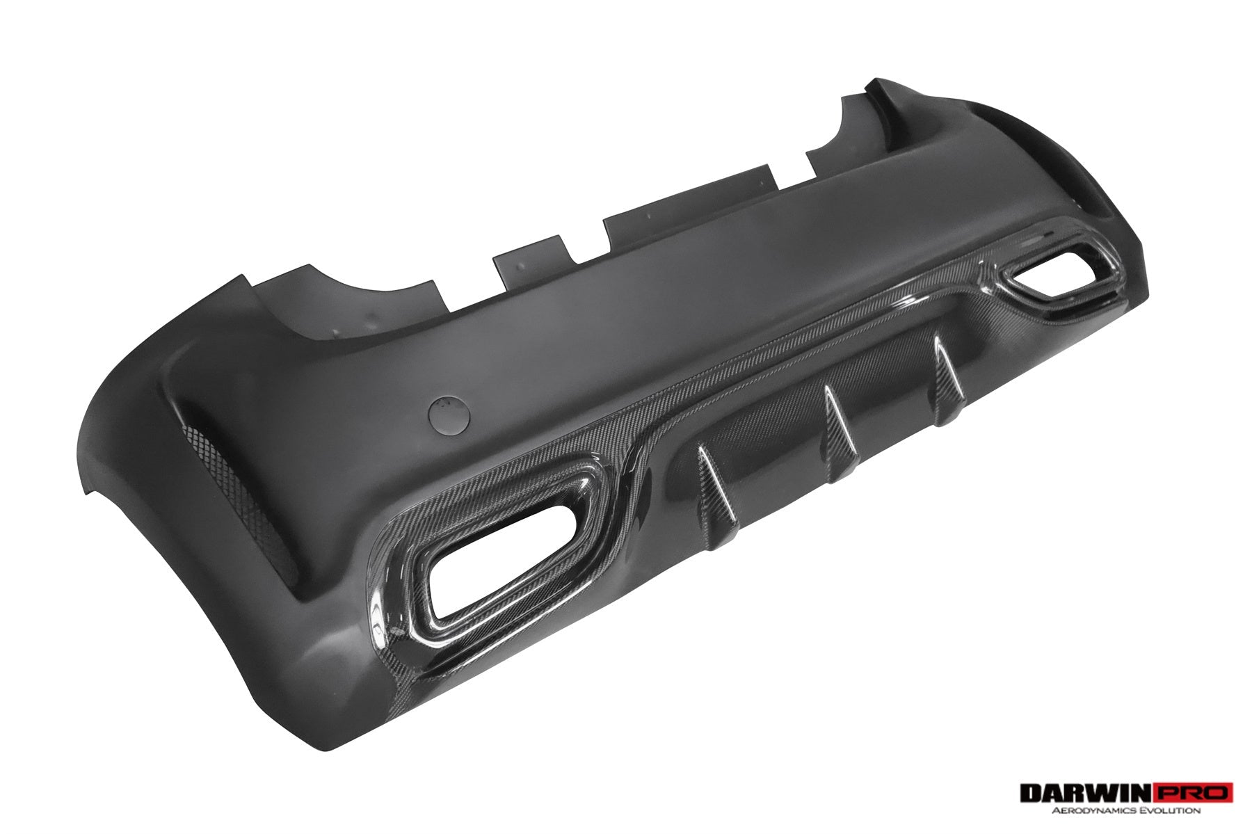 2016 - 2020 Smart Fortwo 453 BKSS Style Partial Carbon Fiber Rear Bumper