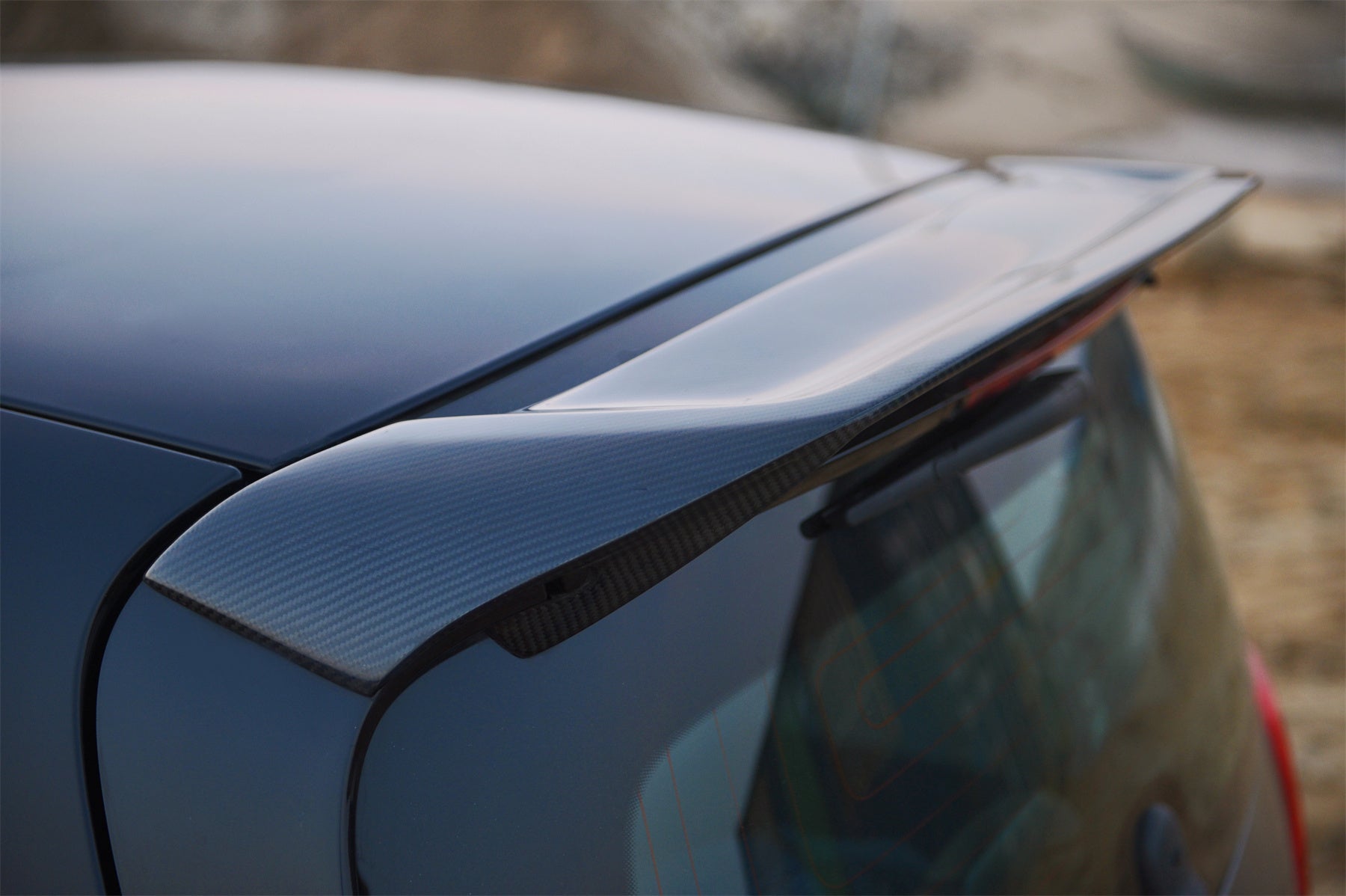 2016 - 2020 Smart Fortwo 453 BKSS Style Carbon Fiber Roof Spoiler