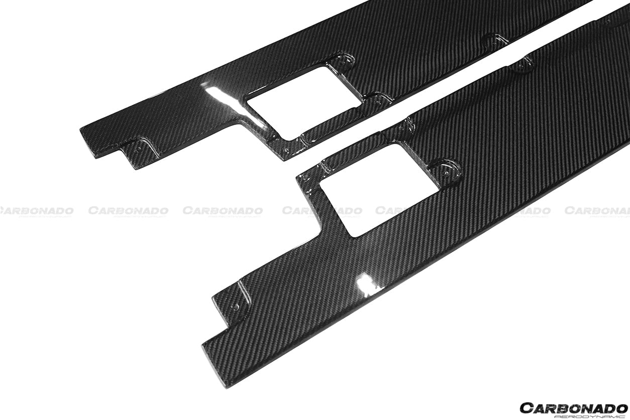 2011-2016 Lamborghini Aventador DC Style Carbon Fiber Side Skirts