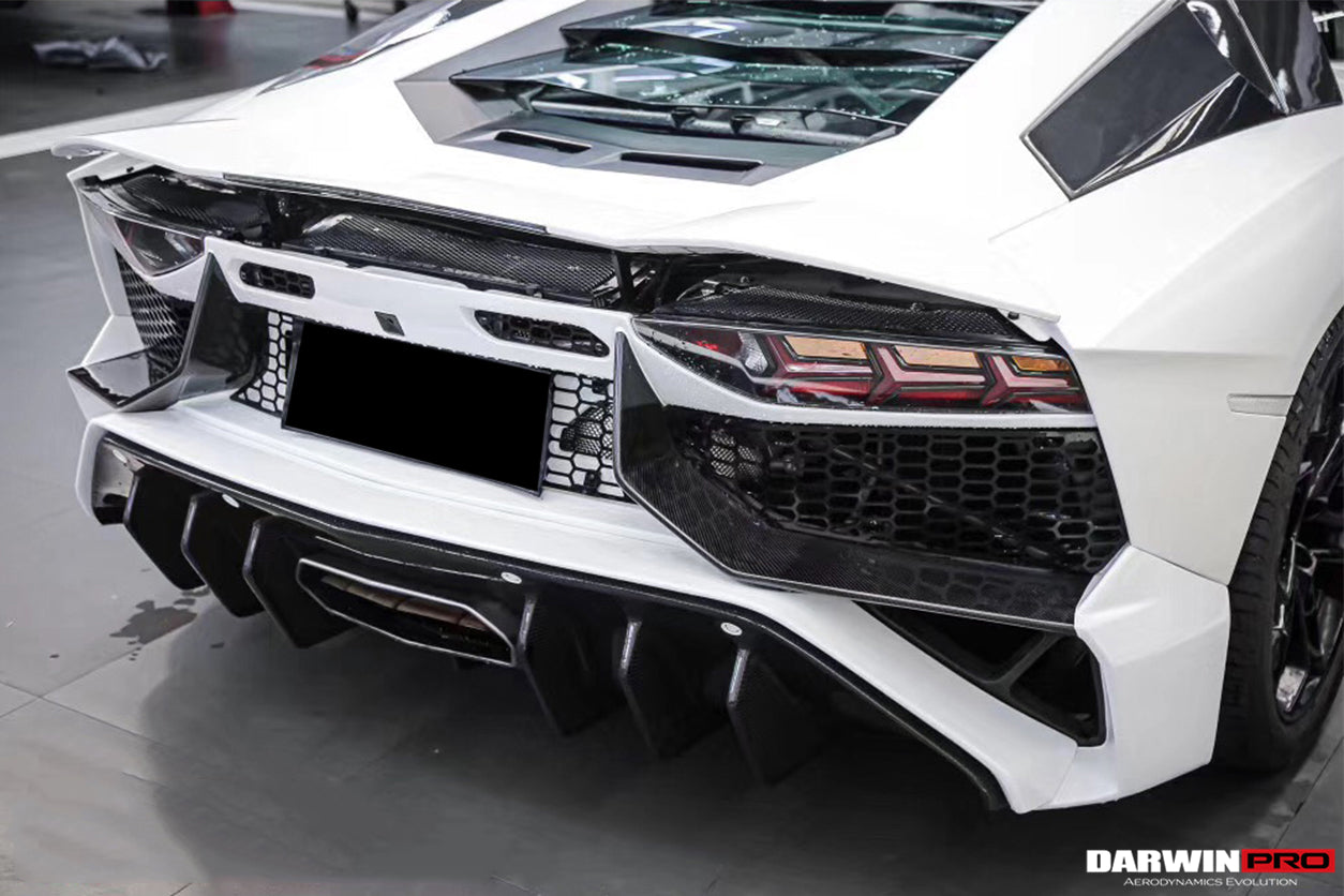 2011 - 2016 Lamborghini Aventador LP700 LP740 Coupe & Roadster SV Style Rear Bumper