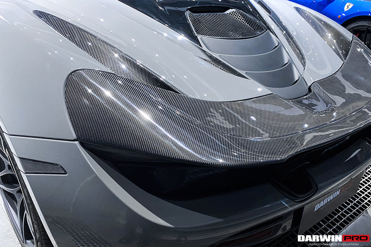 2017 - 2021 McLaren 720s Dry Carbon Fiber Rear Trunk Air Intake Vents Replacement