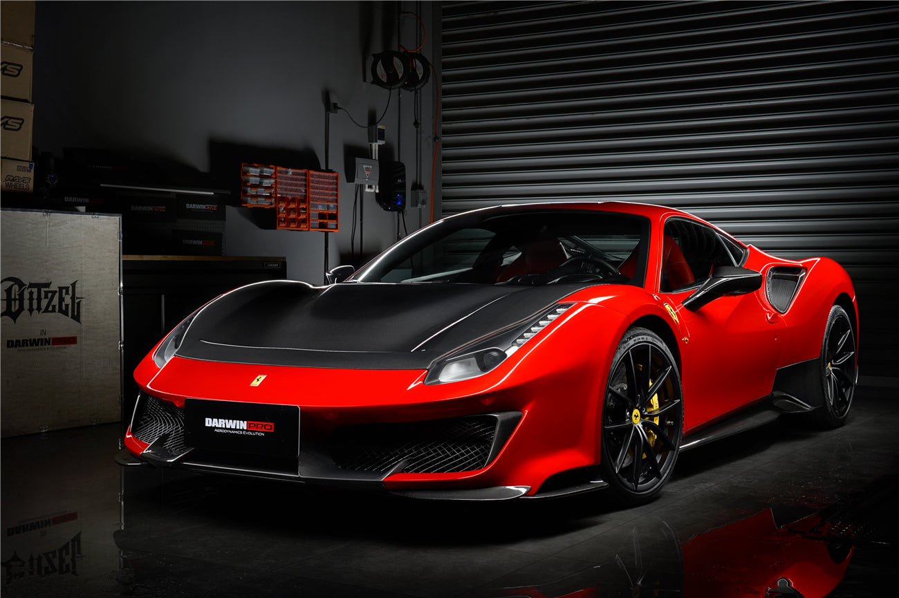 2015 - 2020 Ferrari 488 GTB & Spyder Pista Style Side Skirts