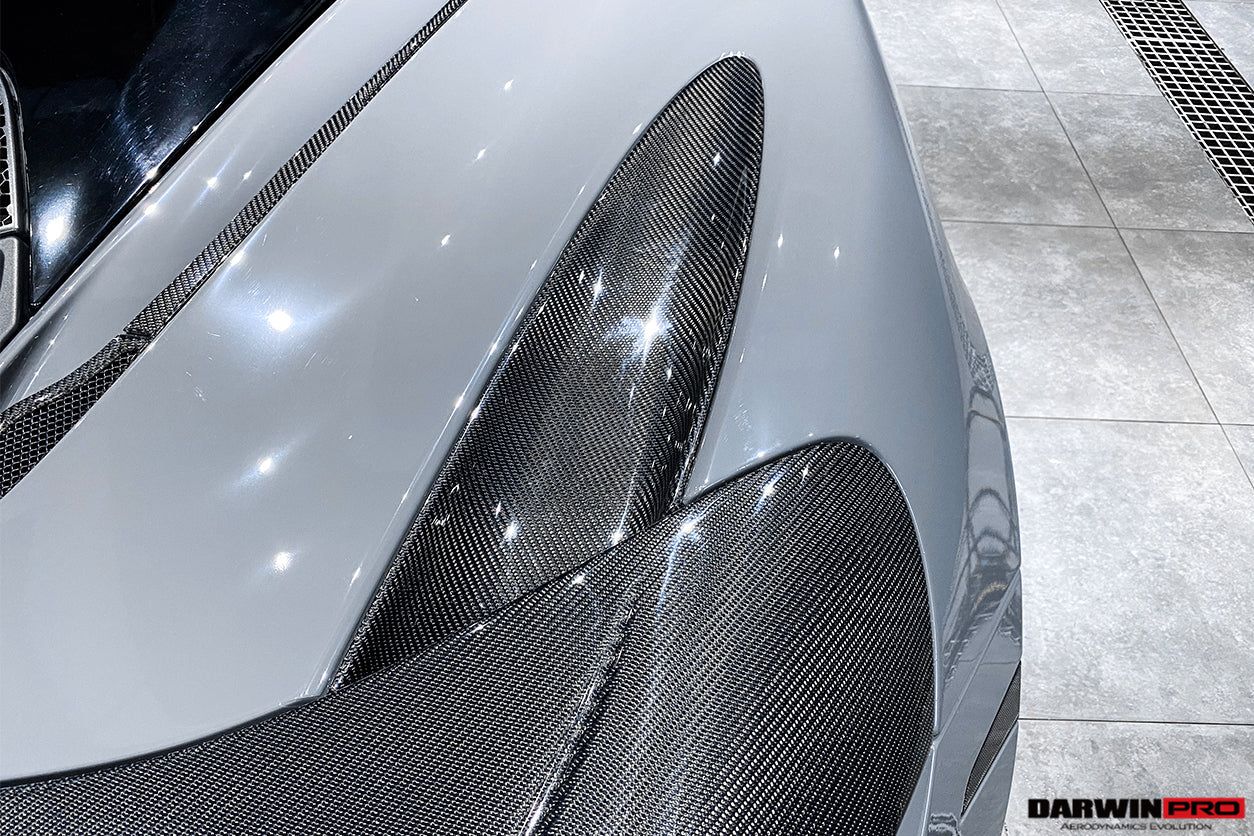 2017 - 2021 McLaren 720s Dry Carbon Fiber Rear Trunk Air Intake Vents Replacement