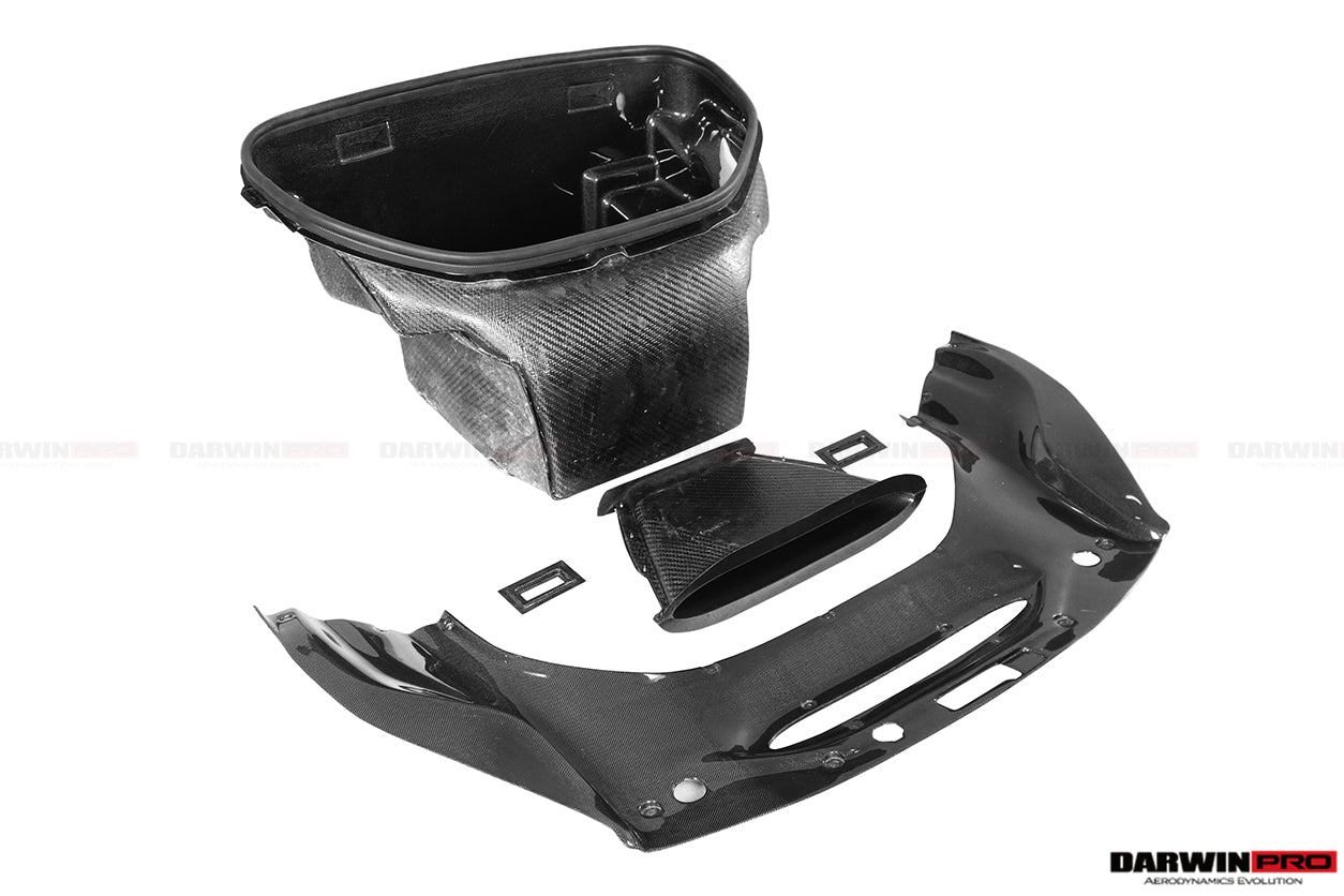 2015 - 2020 Ferrari 488 GTB & Spyder Pista Style Front Bumper Set W/ Hood