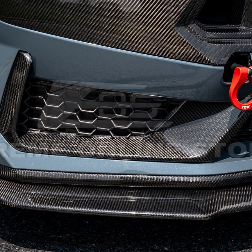 Ford Mustang S650 Dark Horse Dry Carbon Fiber Front Grille Insert Set 2024-Up