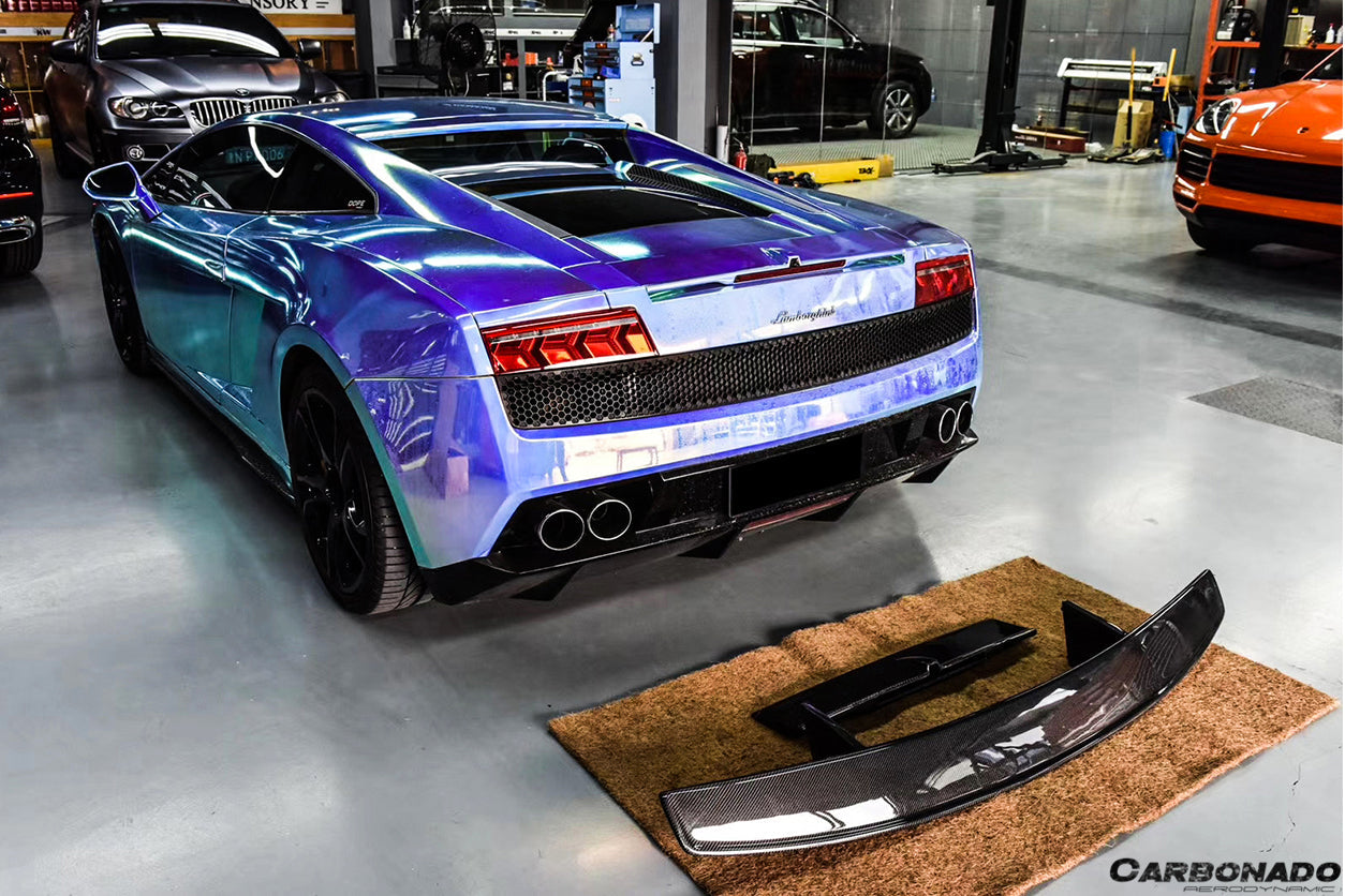 2004 - 2014 Lamborghini Gallardo DC Style Carbon Fiber Trunk Spoiler Wing