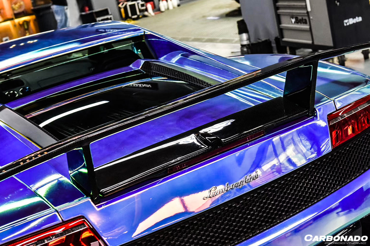 2004 - 2014 Lamborghini Gallardo DC Style Carbon Fiber Trunk Spoiler Wing