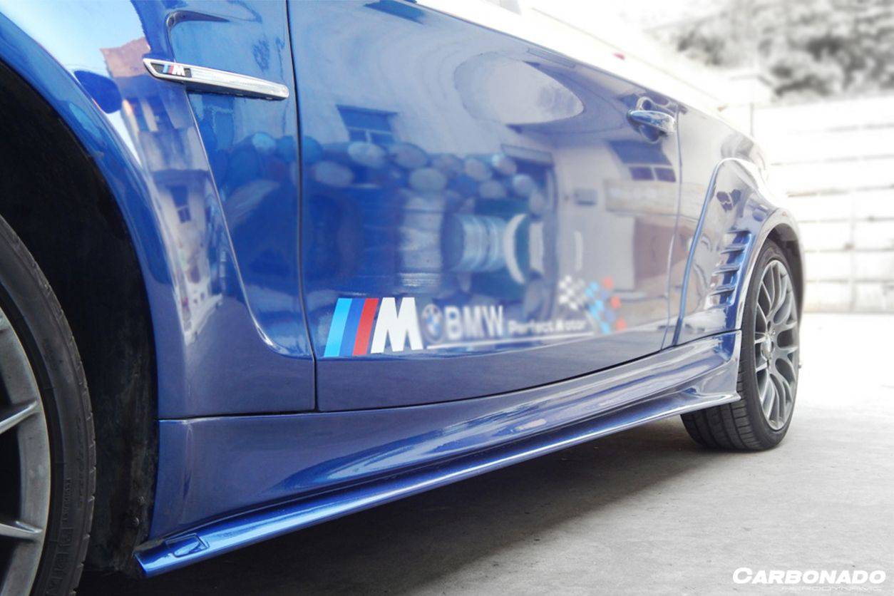 2008-2013 BMW E82 E88 1 Series RZ Style Side Skirts - Carbonado