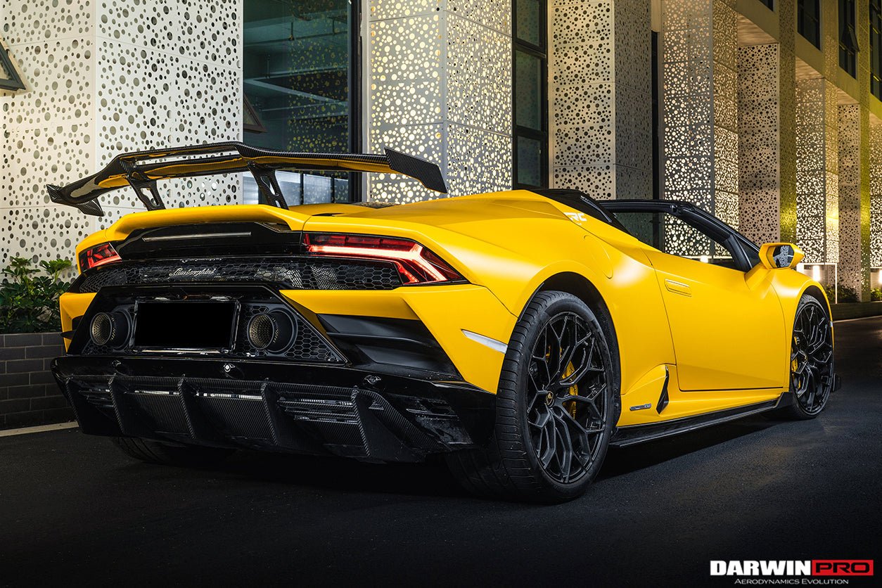 2019 - 2023 Lamborghini Huracan EVO OD Style Dry Carbon Trunk Spoiler Wing