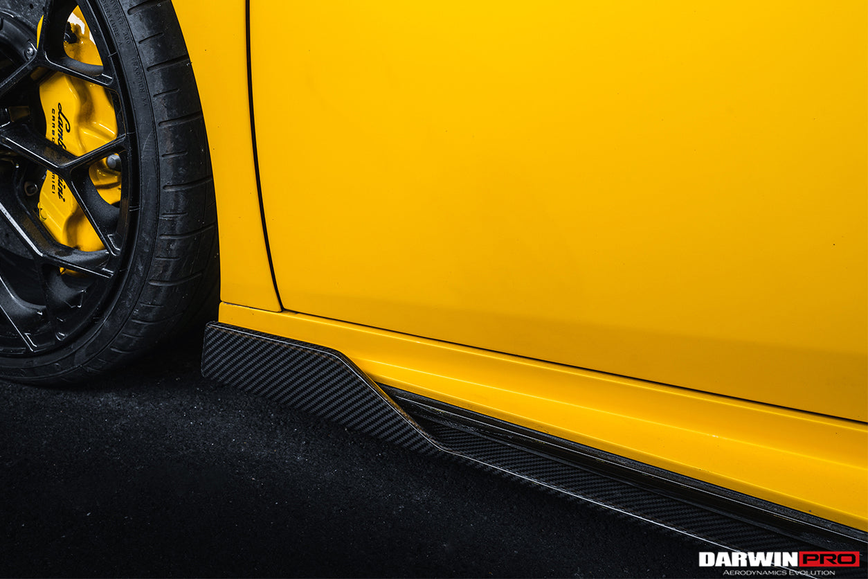 2019 - 2023 Lamborghini Huracan EVO OD Style Dry Carbon Side Skirts Under Board