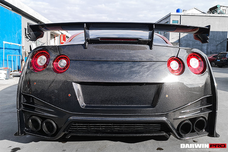 2008 - 2022 Nissan GTR R35 CBA DBA EBA NSM Style Carbon Fiber Trunk Spoiler Wing