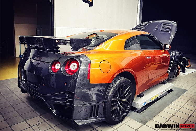 2008 - 2022 Nissan GTR R35 CBA DBA EBA NSM Style Carbon Fiber Trunk Spoiler Wing