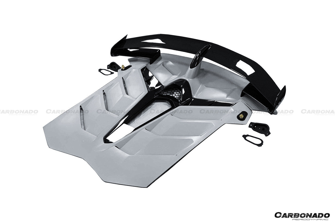 2011 - 2021 Lamborghini Aventador LP700 LP740 LP750 SVJ Coupe & Roadster SVJ Style Part DRY Carbon Fiber Engine Hood And Wing