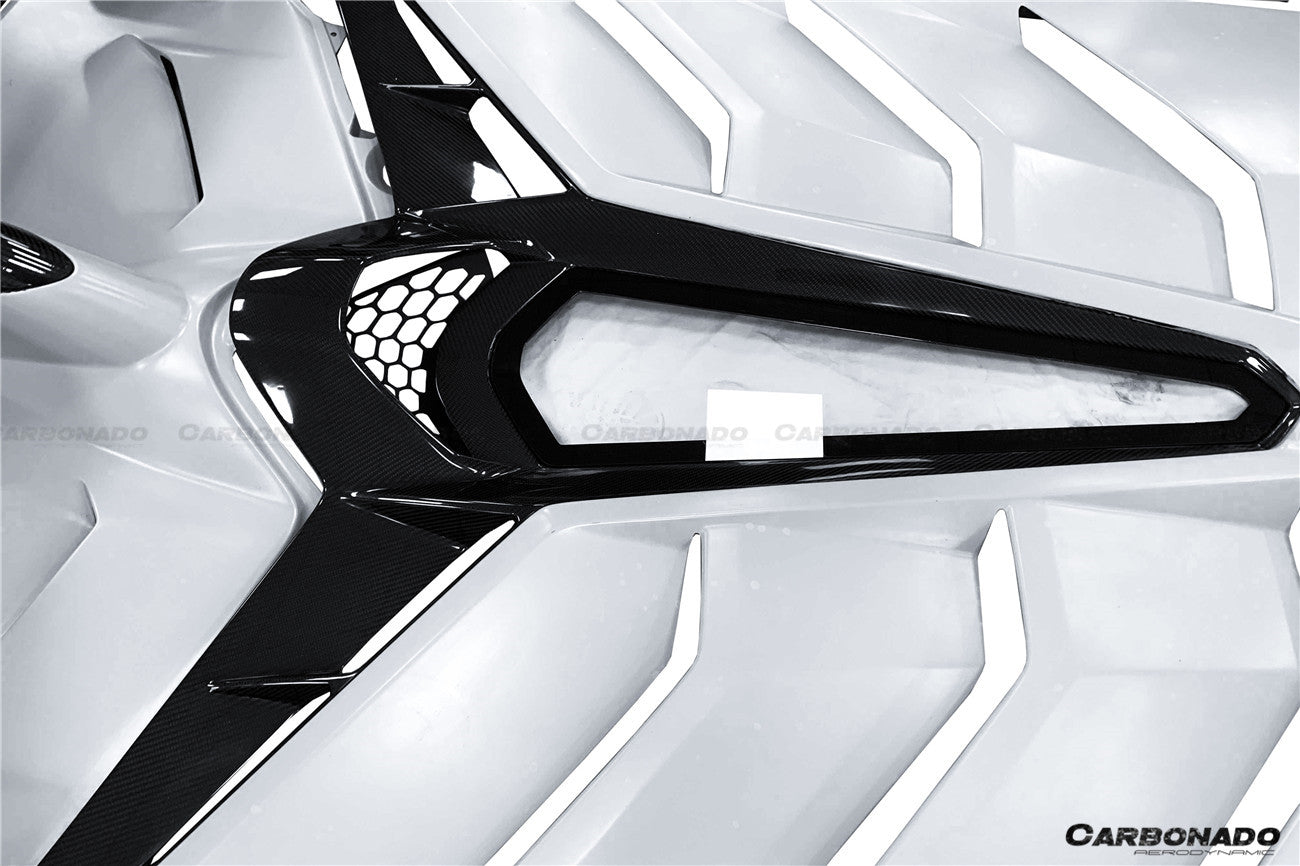 2011 - 2021 Lamborghini Aventador LP700 LP740 LP750 SVJ Coupe & Roadster SVJ Style Part DRY Carbon Fiber Engine Hood And Wing