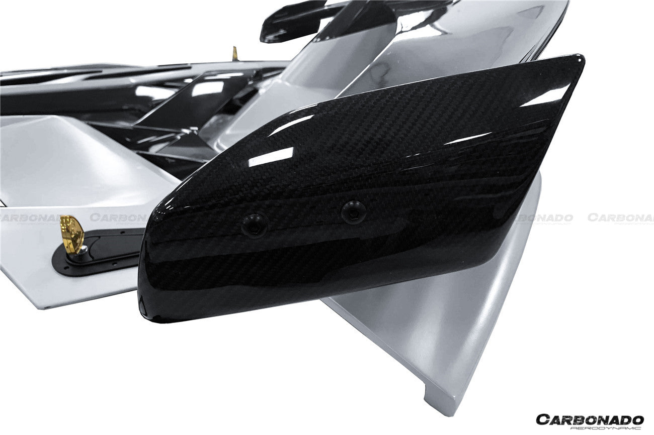 2011 - 2021 Lamborghini Aventador LP700 LP740 LP750 SVJ Coupe & Roadster SVJ Style Part DRY Carbon Fiber Engine Hood And Wing