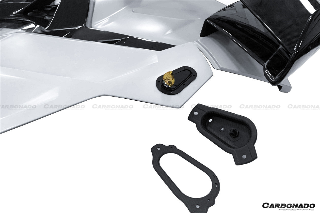 2011 - 2021 Lamborghini Aventador LP700 LP740 LP750 SVJ Coupe & Roadster SVJ Style Part DRY Carbon Fiber Engine Hood And Wing