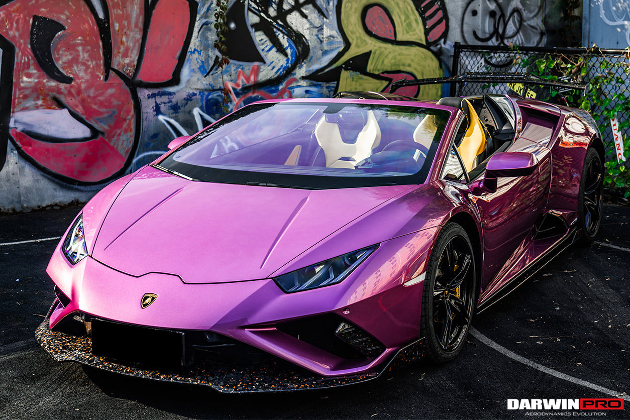 2019 - 2023 Lamborghini Huracan EVO OD Style Dry Carbon Side Skirts Under Board
