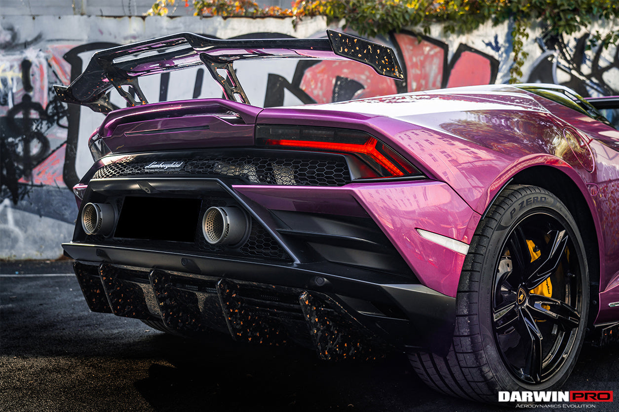 2019 - 2023 Lamborghini Huracan EVO OD Style Dry Carbon Trunk Spoiler Wing