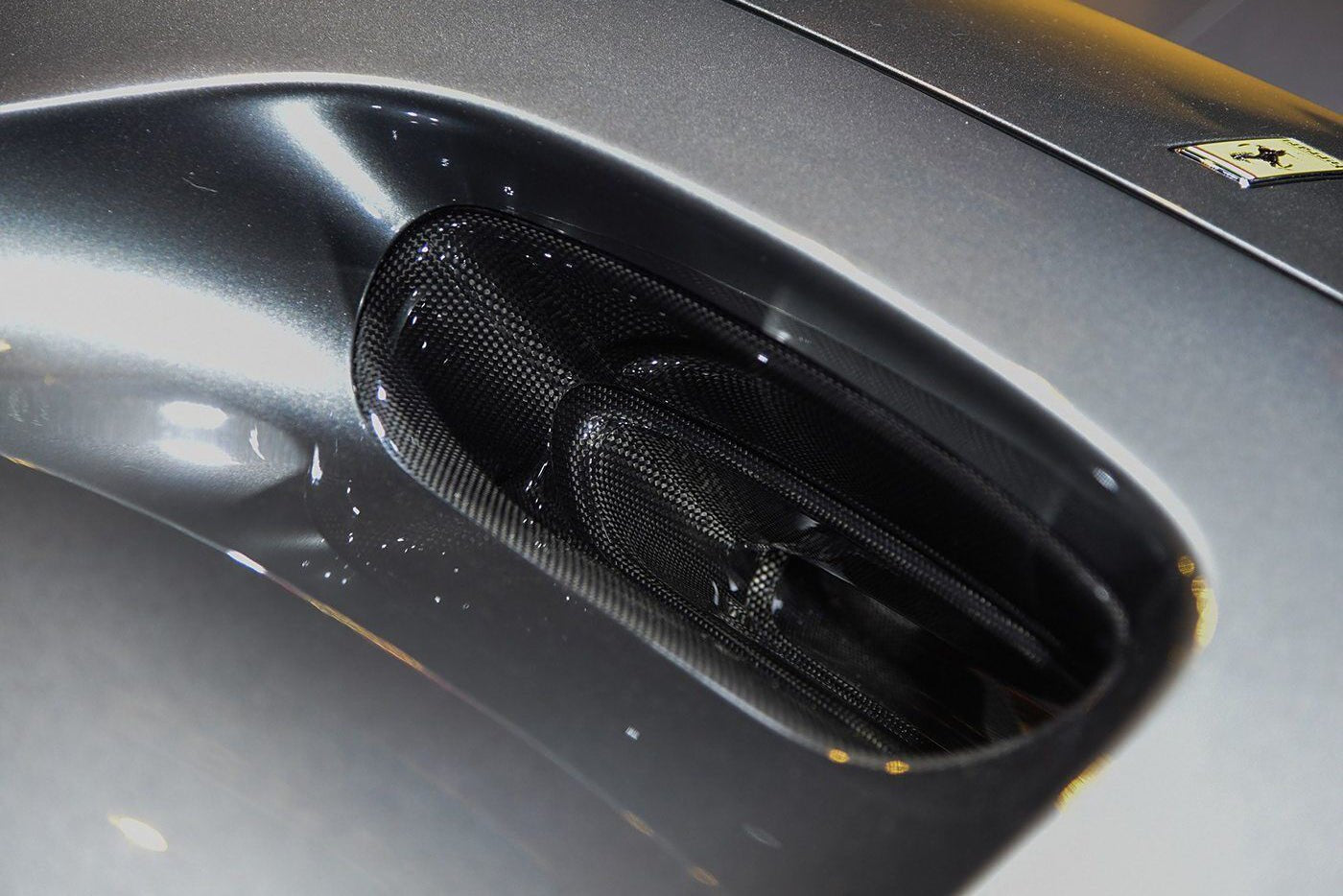 2019 - 2024 Ferrari F8 OEM Style Dry Carbon Fiber Hood Vents