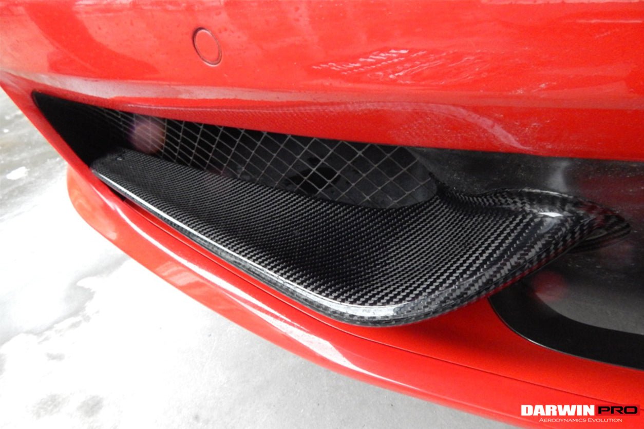 2010 - 2015 Ferrari 458 Coupe/Spyder Carbon Fiber Front Canards