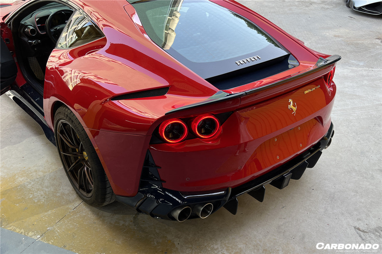 2018 - 2025 Ferrari 812 Superfast & GTS OE Style Rear Bonnet Lower Insert