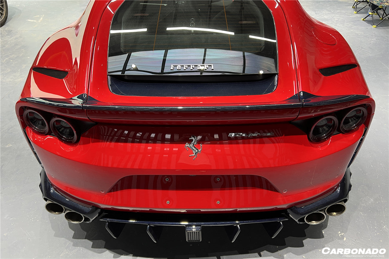 2018 - 2025 Ferrari 812 Superfast & GTS OE Style Rear Bonnet Lower Insert