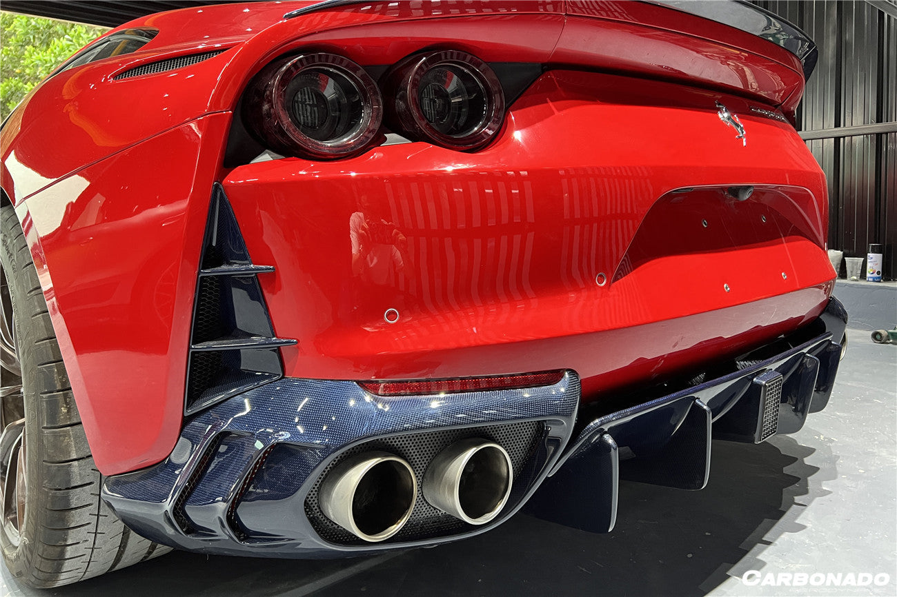 2018 - 2025 Ferrari 812 Superfast & GTS MSY Style Rear Bumper Vents