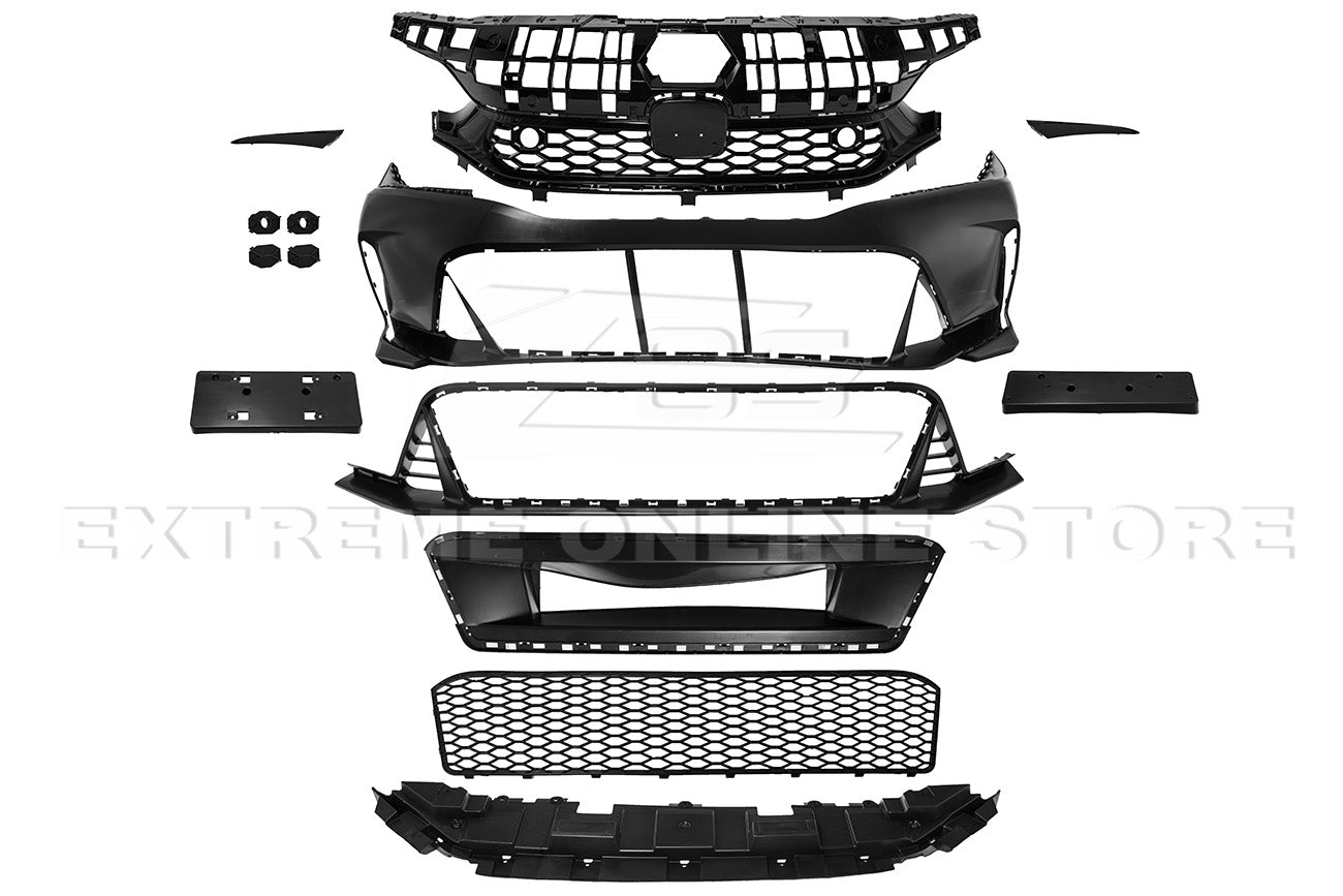 Honda Civic FE Type-R Style Primed Black Front Bumper Kit 2022-2024