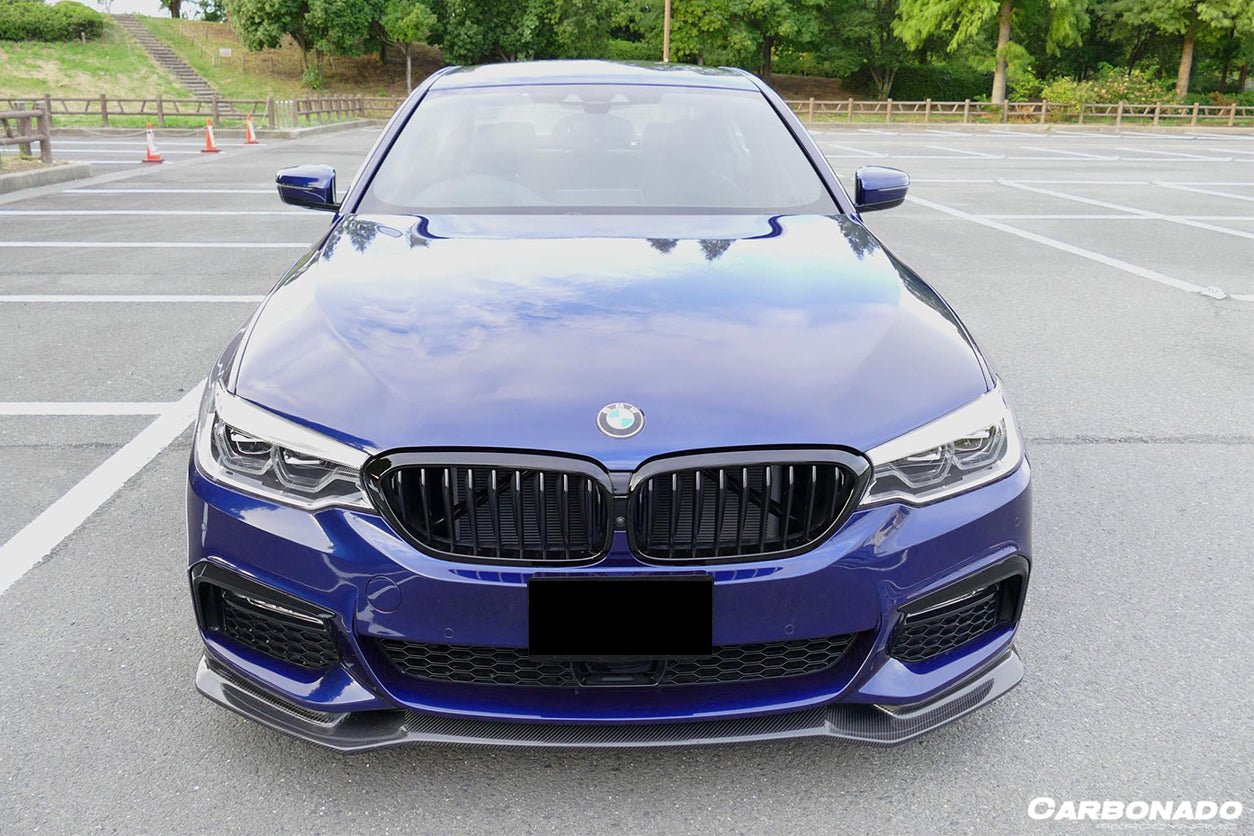 2017-2019 BMW 5 Series G30 G38 M-TECH ECC Style Carbon Fiber Front Lip