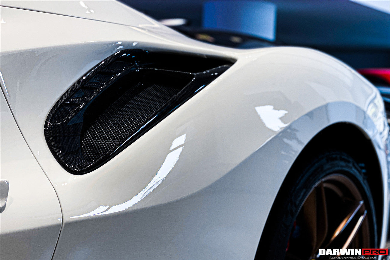 2015 - 2020 Ferrari 488 GTB & Spyder Pista Style Quarter Panel Side Scoops