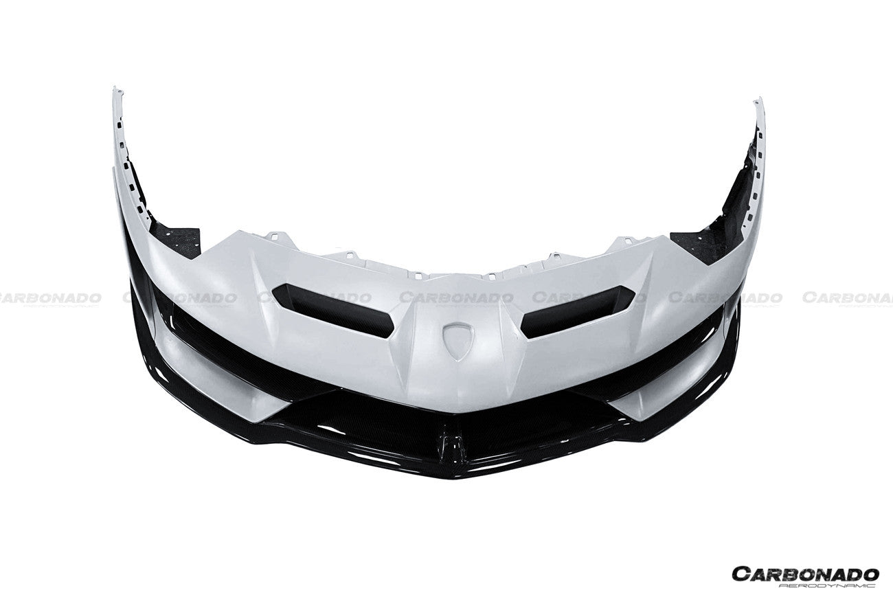 2011 - 2021 Lamborghini Aventador LP700 LP740 LP750 SVJ Coupe & Roadster SVJ Style Part Dry Carbon Fiber Front Bumper