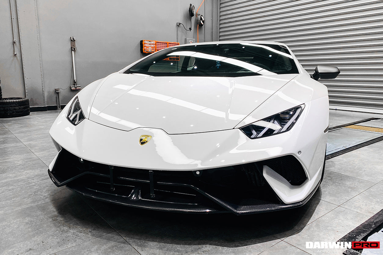 2015 - 2025 Lamborghini Huracan LP610 & LP580 & EVO & Tecnica Performante Style Partial Carbon Front Bumper