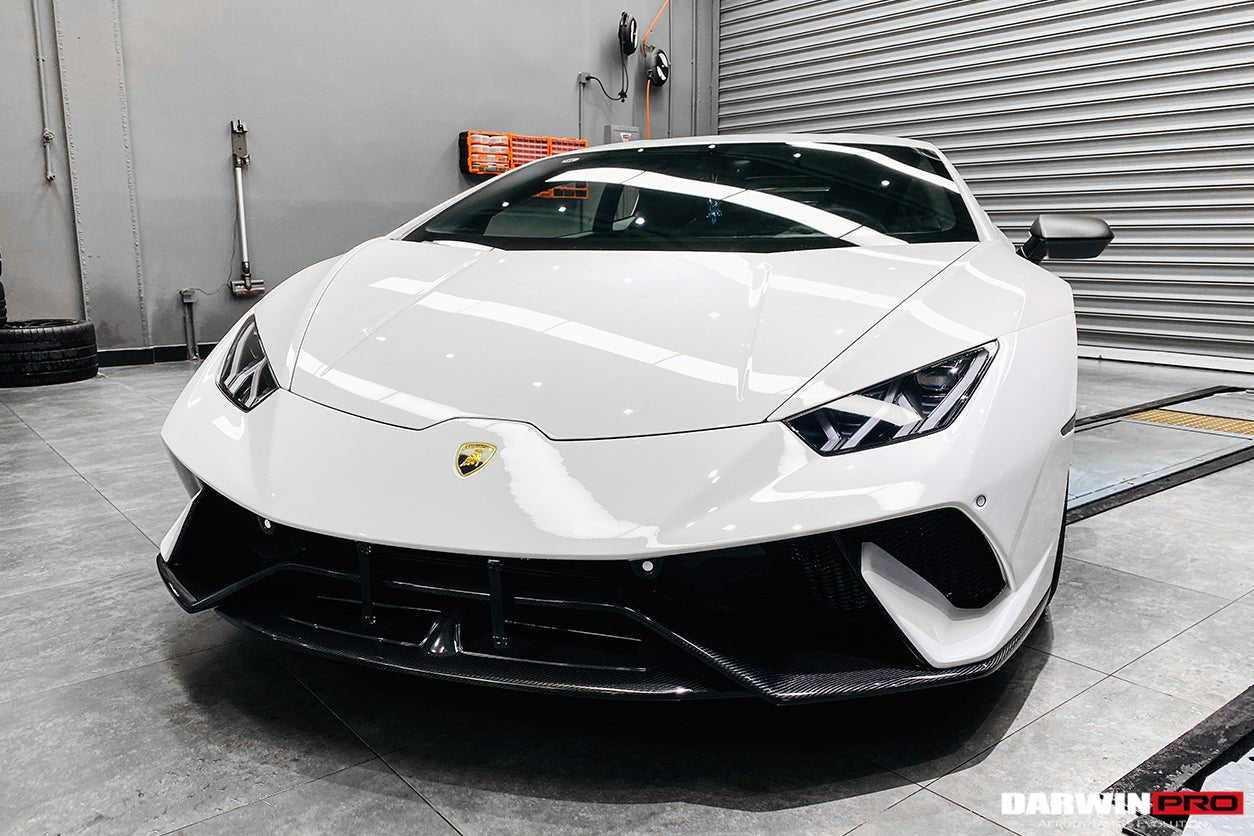 2015 - 2025 Lamborghini Huracan LP610 & LP580 & EVO & Tecnica Performante Style Partial Carbon Front Bumper