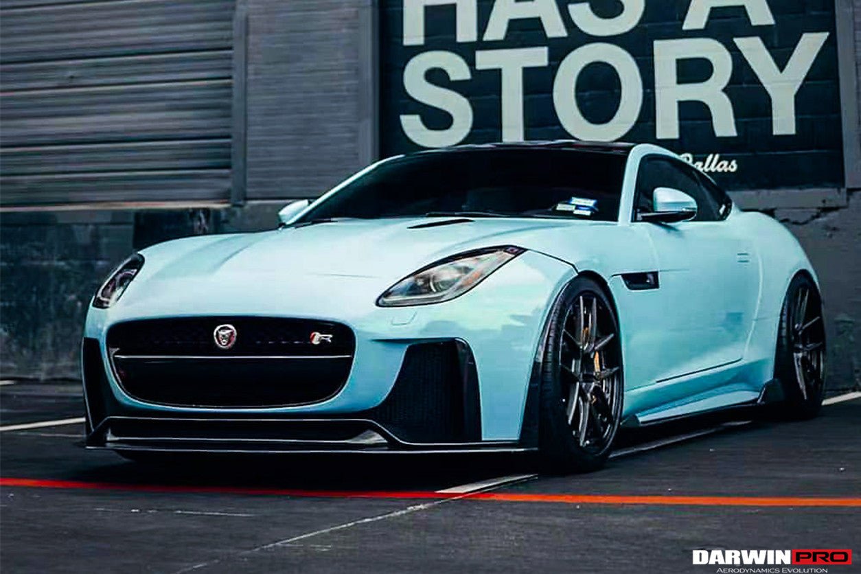 2013 - 2017 Jaguar F-Type Coupe & Convertible IMP Performance Partial Carbon Fiber Front Bumper with Lip