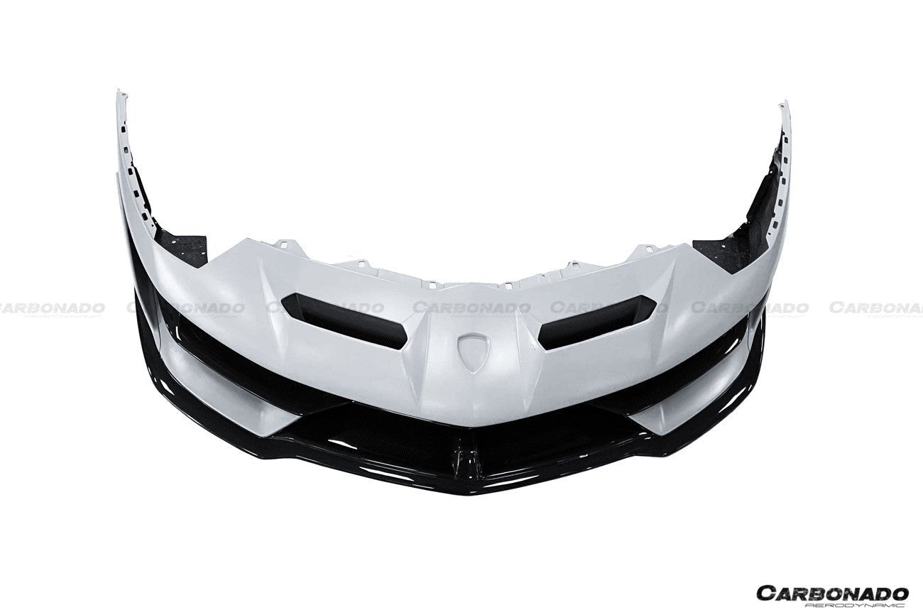 2011-2021 Lamborghini Aventador SVJ Style Dry Carbon Fiber Front Bumper