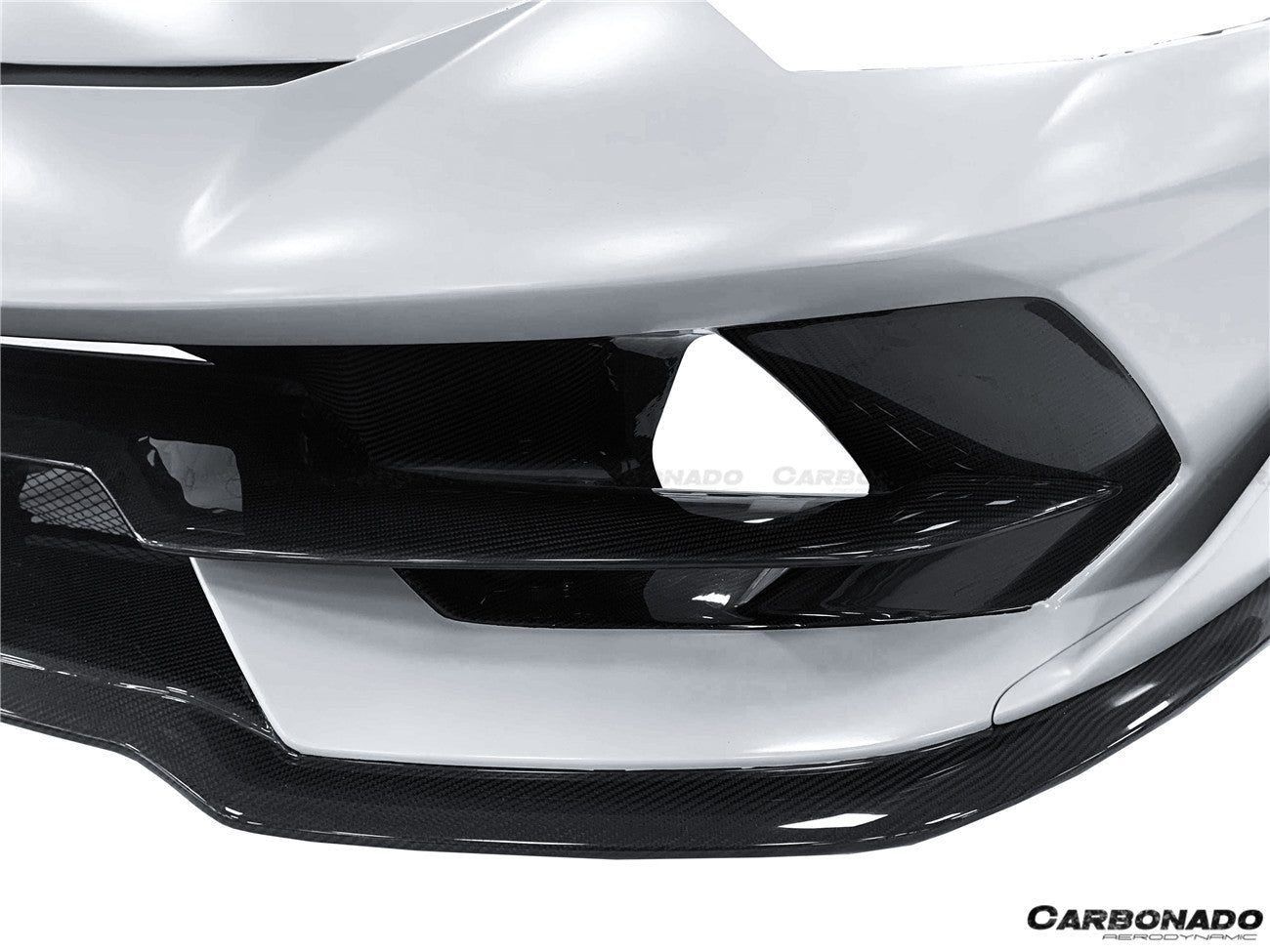 2011 - 2021 Lamborghini Aventador LP700 LP740 LP750 SVJ Coupe & Roadster SVJ Style Part Dry Carbon Fiber Front Bumper