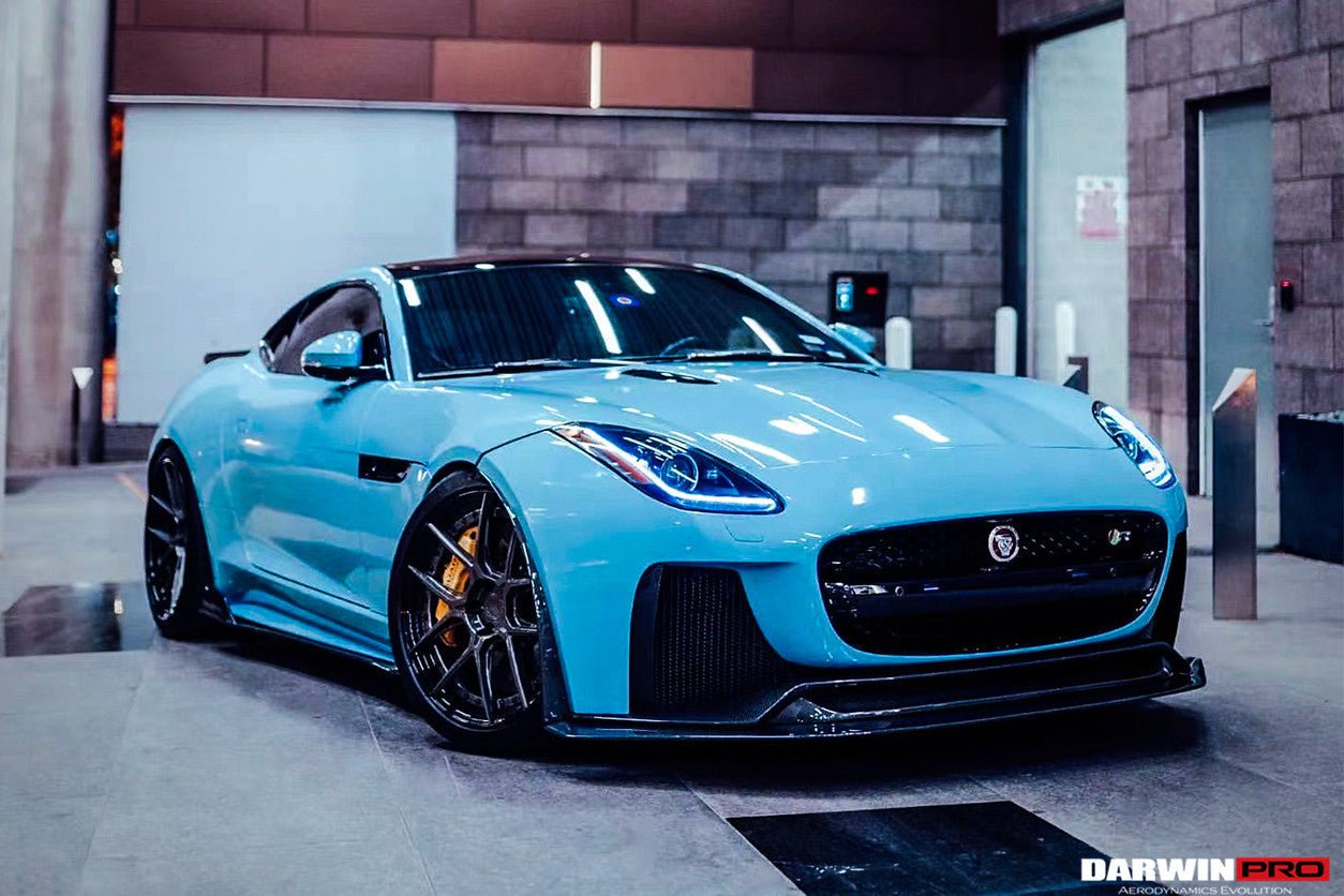 2013 - 2017 Jaguar F-Type Coupe & Convertible IMP Performance Partial Carbon Fiber Front Bumper with Lip