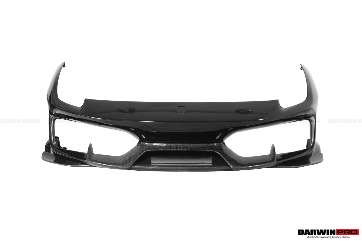2018 - 2022 Ferrari 488 Pista Partial Carbon Fiber Front Bumper
