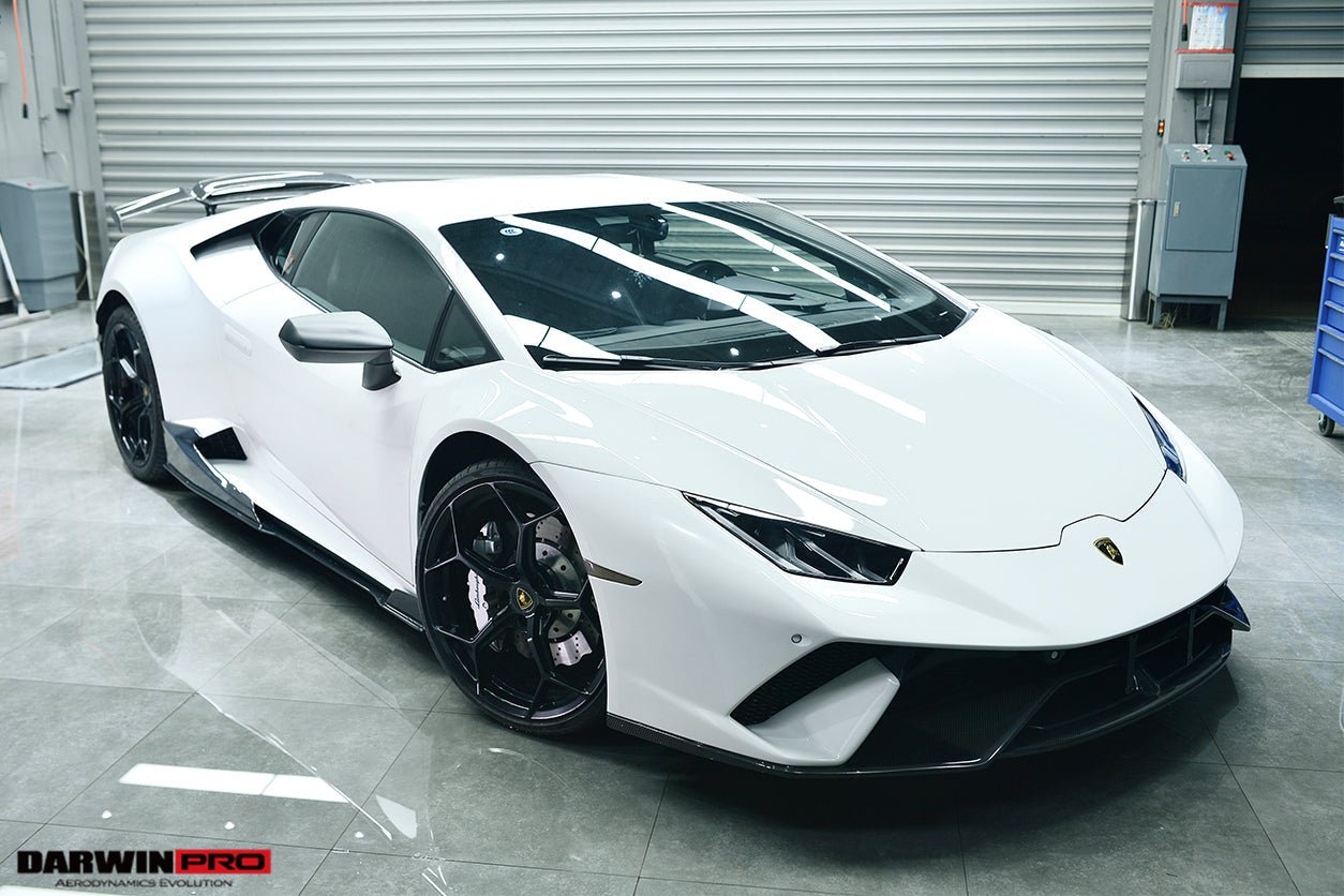 2015 - 2025 Lamborghini Huracan LP610 & LP580 & EVO & Tecnica Performante Style Partial Carbon Front Bumper
