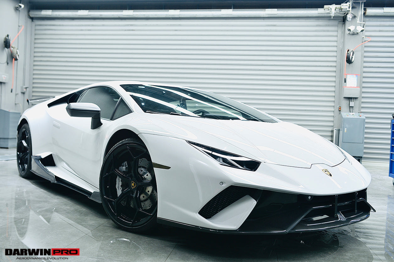 2015 - 2025 Lamborghini Huracan LP610 & LP580 & EVO & Tecnica Performante Style Partial Carbon Front Bumper