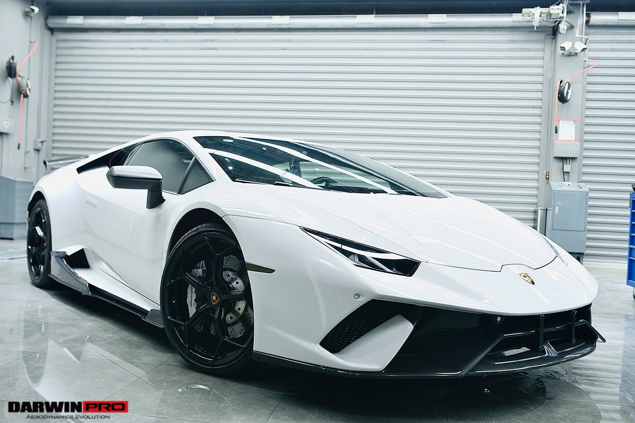 2015 - 2025 Lamborghini Huracan LP610 & LP580 & EVO & Tecnica Performante Style Partial Carbon Front Bumper