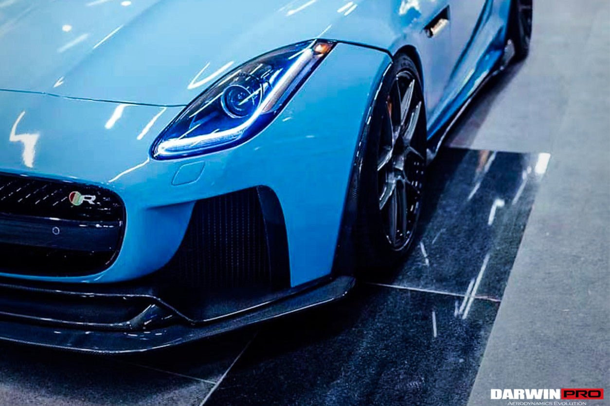2013 - 2017 Jaguar F-Type Coupe & Convertible IMP Performance Partial Carbon Fiber Front Bumper with Lip