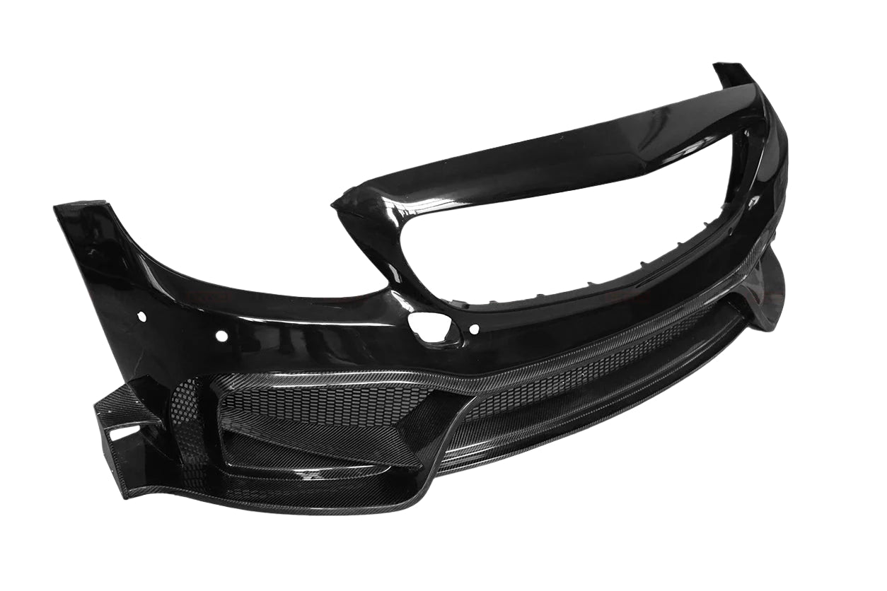 2015 - 2021 Mercedes Benz W205 C63/S AMG Sedan IMP Performance Partial Carbon Fiber front bumper