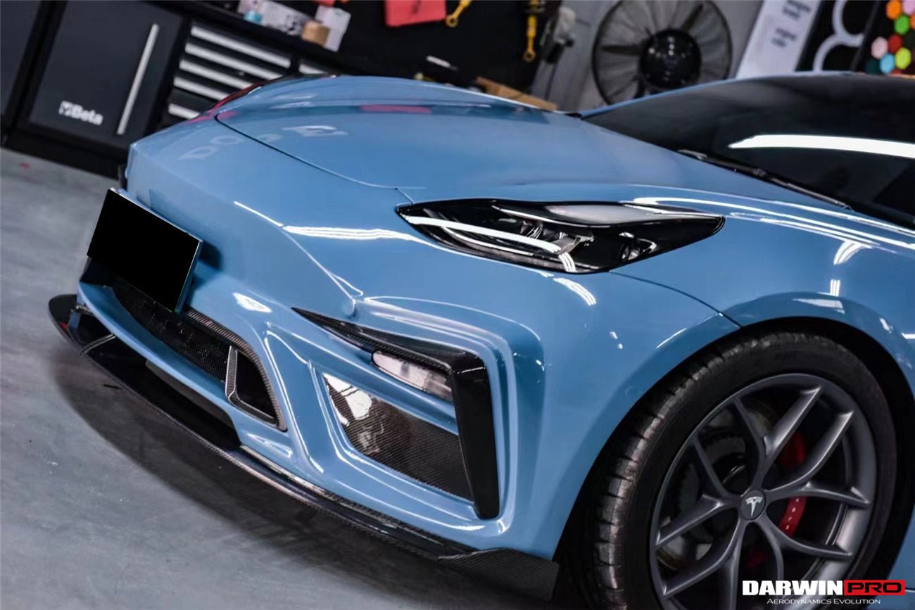 2017 - 2023 Tesla Model 3 IMP Performance Partial Carbon Fiber Front Bumper