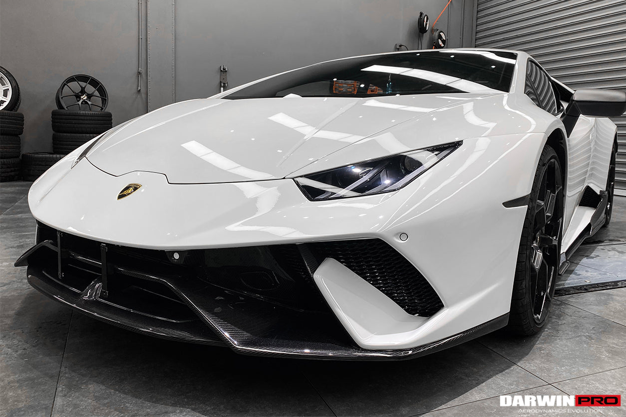 2015 - 2025 Lamborghini Huracan LP610 & LP580 & EVO & Tecnica Performante Style Partial Carbon Front Bumper