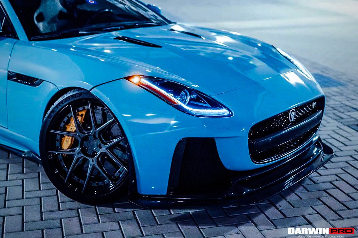 2013 - 2017 Jaguar F-Type Coupe & Convertible IMP Performance Partial Carbon Fiber Front Bumper with Lip