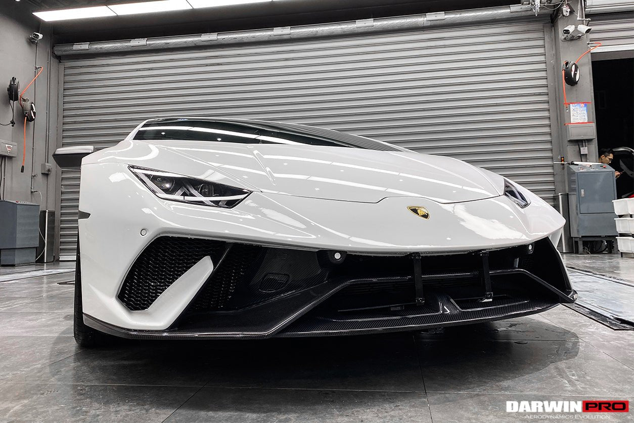 2015 - 2025 Lamborghini Huracan LP610 & LP580 & EVO & Tecnica Performante Style Partial Carbon Front Bumper